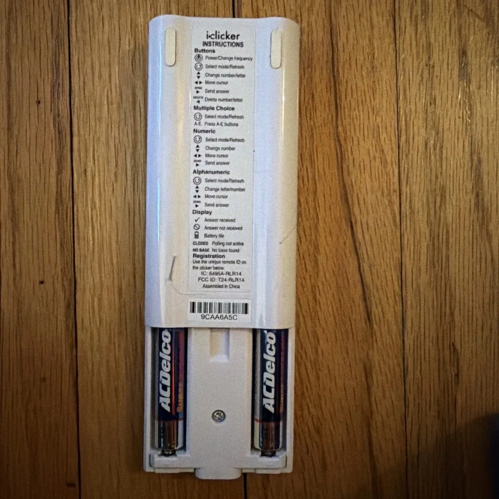 iClicker 2 Student Response‎ Remote College Classroom Controller + Silicone Case